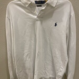 Ralph Lauren White Polo Shirt Classic Style